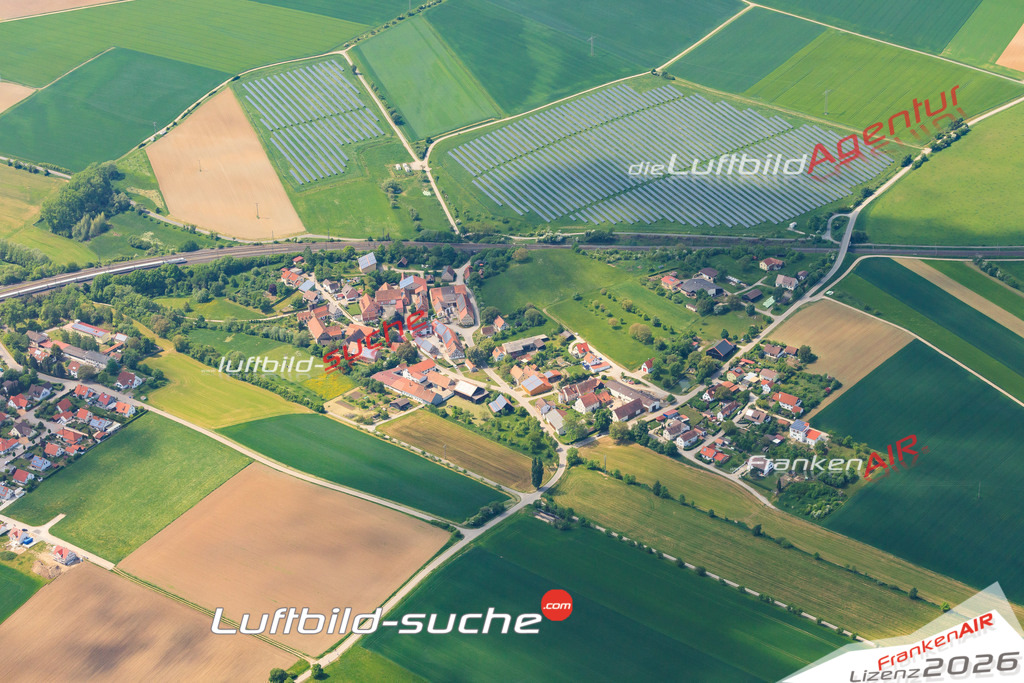 Luftbild von Steinach b rothenburg ob der tauber Gallmersgarten - Luftaufnahme wurde 2015 von https://frankenair.de mittels Flugzeug (keine Drohne) erstellt - die Geschenkidee