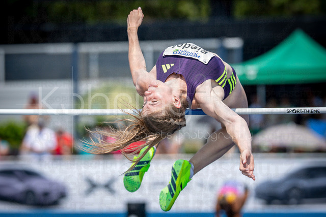Multisport Event; Ratingen, 27.06.2026 | RATINGEN, GERMANY - JUNE 27, 2026 : Serina Riedel (GER / Germany) competing during heptathlon’s high jump the Multisport Event at Stadion Ratingen on June 27, 2026 in Ratingen, Germany.