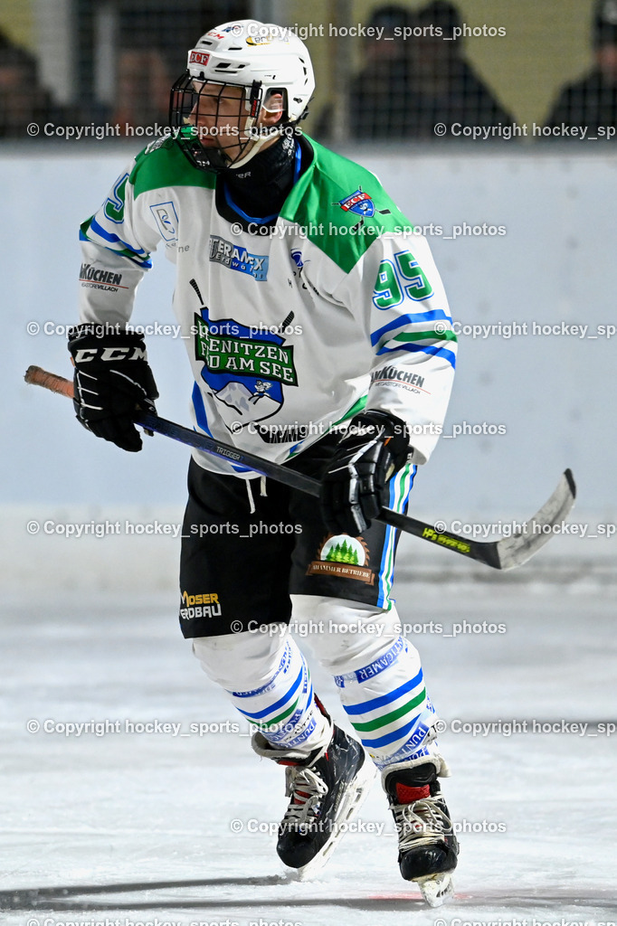 EC Tigers Paternion vs. EC Feld am See Ledenitzen | #95 Strasser Bernd Feld am See Ledenitzen, EC Tigers Paternion vs. EC Feld am See Ledenitzen, EC Tigers Paternion vs. EC Feld am See Ledenitzen am 19.01.2025 in Villach (Eisplatz Paternion), Austria, (Photo by Bernd Stefan)