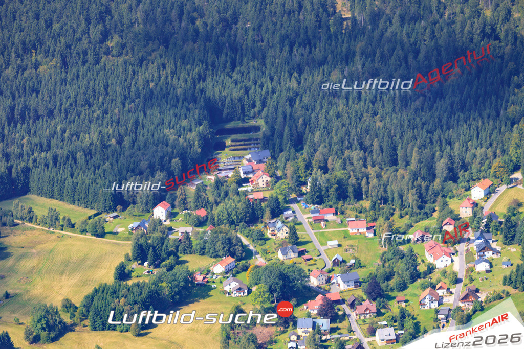 Die Luftaufnahme der Stadt Fichtelberg wurde 2017 vom Flugzeug heraus erstellt ( keine Drohne )- hohe Auflösung für beste Qualität