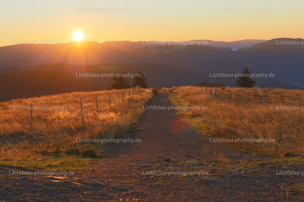 Sonnenaufgang auf dem Belchen | Der Belchen ist mit 1414,2 m ü. NHN[2] nach Feldberg, Seebuck und dem Herzogenhorn die vierthöchste Erhebung des Schwarzwaldes. (Wird der Baldenweger Buck mitgezählt, ist der Belchen nur die fünfthöchste Erhebung im Schwarzwald, gelten hingegen nur Erhebungen ab 100 m Schartenhöhe als eigenständige Berge, ist der Belchen der dritthöchste nach Feldberg und Herzogenhorn.) Auf der Kuppe des Belchen treffen sich die Gebietsgrenzen der Gemeinden Münstertal, Schönenberg und Kleines Wiesental.

Der Berg weist ein markantes, von der Oberrheinebene her nahezu symmetrisches Profil mit einer baumfreien Bergkuppe auf. Den Namen Belchen (keltisch: der Strahlende) tragen auch weitere Erhöhungen der benachbarten Mittelgebirge, darunter zwei besonders bei Schneebedeckung auffällige Berge in Sichtweite; sie bilden zusammen mit dem Schwarzwälder Belchen das sogenannte Belchendreieck: im Westen auf der französischen Seite der Oberrheinebene in den Vogesen (F) der Elsässer Belchen oder Ballon d'Alsace; im Süden auf der Südseite des Hochrheins der Schweizer Belchen, die Belchenflue. In Sichtweite liegen außerdem im Elsass in den Vogesen der Große und der Kleine Belchen, Grand bzw. Petit Ballon, die zusammen mit den oben genannten Belchen zum sogenannten Belchen-System gehören.

Das Panorama vom Gipfel umfasst große Teile des Schwarzwaldes bis zur Hornisgrinde, die Vogesen, den Jura und bei entsprechendem Wetter die Alpen von der Zugspitze bis zum Mont Blanc. Daneben erlaubt der Belchen weite Tiefblicke in die Oberrheinebene bis ins Elsass. - Realisiert mit Pictrs.com