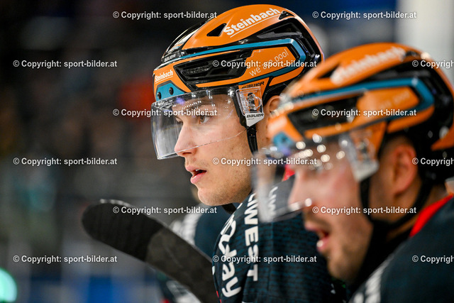 AUT, ICE, Black Wings Linz (AUT) vs Fehervar AV 19 (HUN) | 22.12.2023, Eishalle Linz, AUT, ICE Eishockey Liga, Black Wings Linz (AUT) vs Fehervar AV 19 (HUN), im Bild Kilian Rappold (BWL)


// ICE win2day Hockey League Match between Black Wings Linz (AUT) vs Fehervar AV 19 (HUN) in Linz, Austria on 2023/12/22