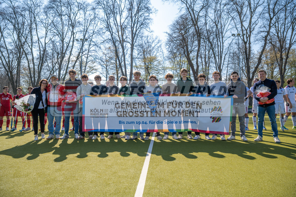 SFE_20260321_0015 | Köln, Deutschland, 21.03.26: Feldhockey 1. Bundesliga Herren zwischen Rot-Weiss Köln - Mannheimer HC im REWE Sportpark am 21.03.2026 in Köln, Deutschland. (Foto von Stephan Fehrmann)Köln, Germany, 21.03.26: Feldhockey 1. Bundesliga Herren between Rot-Weiss Köln - Mannheimer HC in REWE Sportpark at 21.03.2026 in Köln, Deutschland. (Foto from Stephan Fehrmann)