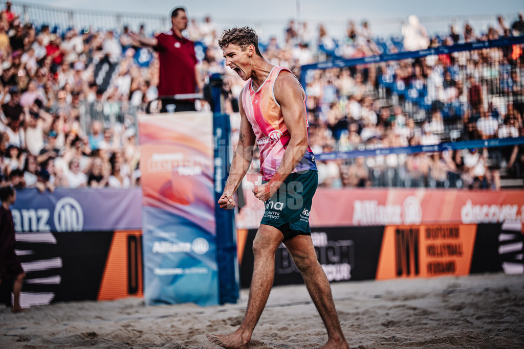 Beachvolleyball | Männer | Deutsche Meisterschaften 2025 Timmendorfer Strand | 04.09.2025 | Hennes Nissen jubelt