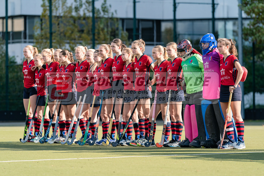 HK_20231021_2-25 | Deutsche Meisterschaft WU16 Uhlenhorst Mülheim - Berliner HC am 21.10.2023 DHC, Düsseldorf ,