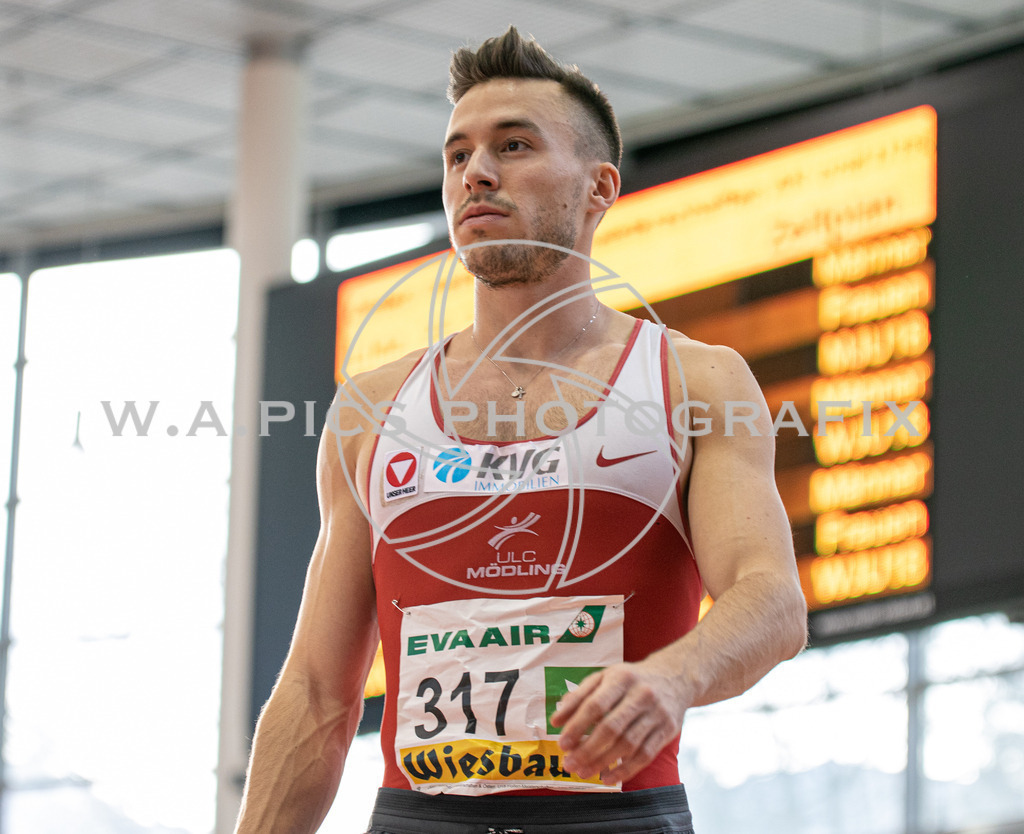 OEM LEICHTATHLETIK HALLE | LINZ,AUSTRIA,22-23.FEB.20 - OEM LEICHTATHLETIK HALLE. Image shows Markus Fuchs.
Photo: SMP/Andreas Willdoner