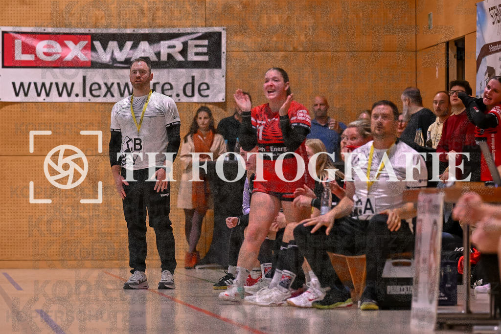 GER, SG Maulburg/Steinen - SV Allensbach 2, Frauen-Handball, Oberliga Suedbaden, 1. Spieltag, Saison 2024/2025, 28.09.2024 | Laura Traeber (SG Maulburg/Steinen, #11) mit Emotion.GER, SG Maulburg/Steinen - SV Allensbach 2, Frauen-Handball, Oberliga Suedbaden, 1. Spieltag, Saison 2024/2025, 28.09.2024Foto: TH Fotografie/Thomas Hess