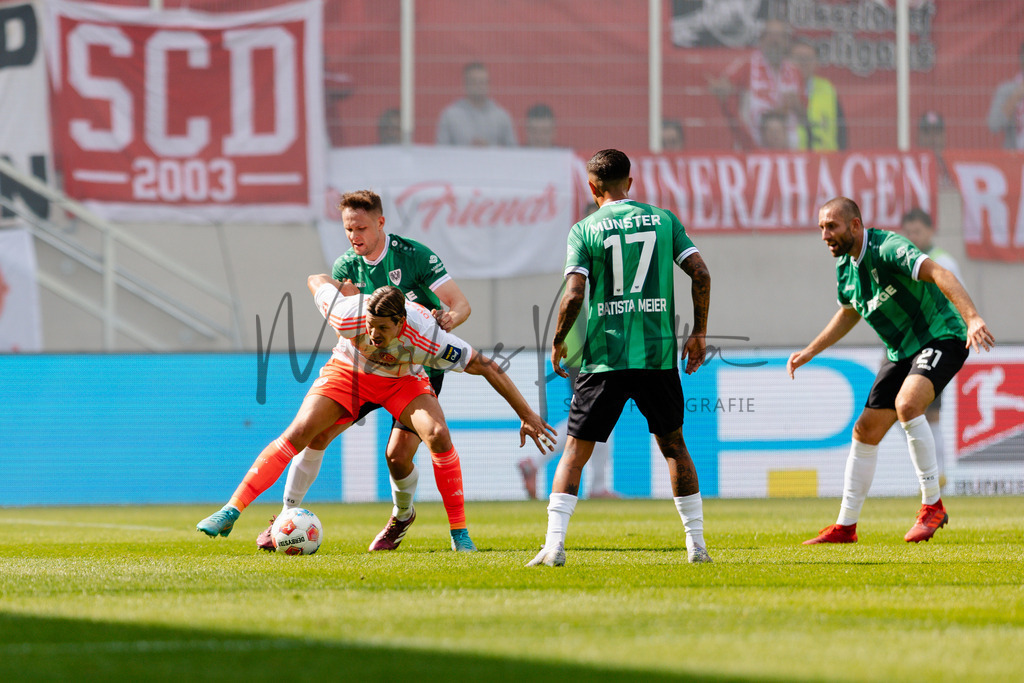 2. Bundesliga, Saison 2025/26, 5. Spieltag : SC Preußen Münster - Fortuna Düsseldorf | Münster, 14.09.2025: 2. Bundesliga, 5. Spieltag, SC Preußen Münster gegen Fortuna Düsseldorf im LVM-Preußenstadion in Münster. Foto: sportfotografie.ms | Markus Paletta - Realisiert mit Pictrs.com