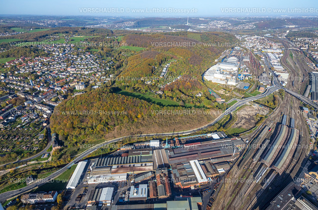 Hagen221018132 | Luftbild, Bahnhofshinterfahrung, Hauptbahnhof Hagen, Wehringhausen, Hagen, Ruhrgebiet, Nordrhein-Westfalen, Deutschland