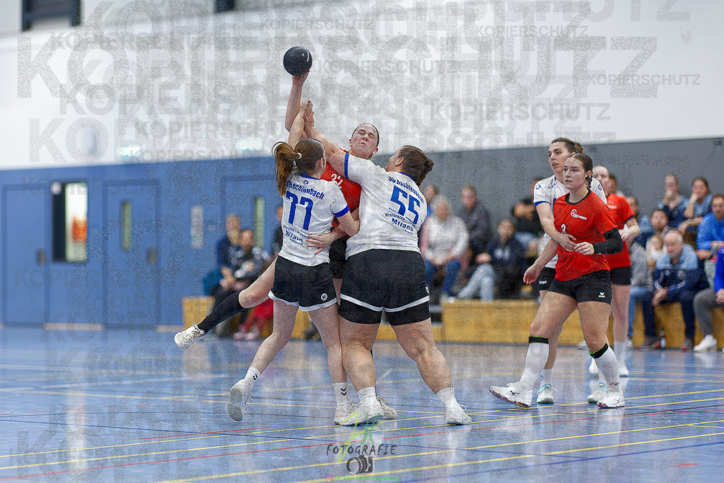 Frauen 2. Bezirksklasse; SG Rechtenbach - HSG Linden II | Frauen 2. Bezirksklasse; SG Rechtenbach - HSG Linden II am 16.11.2025 in Rechtenbach (Sporthalle Rechtenbach)Photo © 2025 - Jörg Heinrich - Realisiert mit Pictrs.com