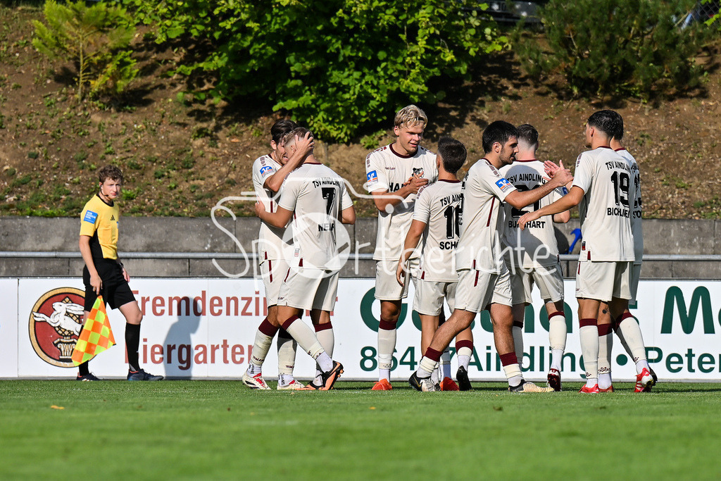 TSV Aindling - TSV Hollenbach | Jubel nach 1-0 durch Aindling 9