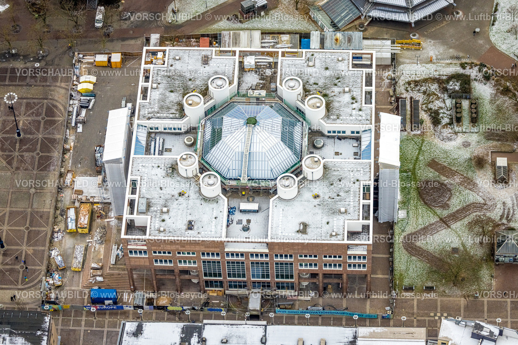 Dortmund221201996 | Luftbild, Rathaus mit Baustelle, Ruhrallee, Dortmund, Ruhrgebiet, Nordrhein-Westfalen, Deutschland