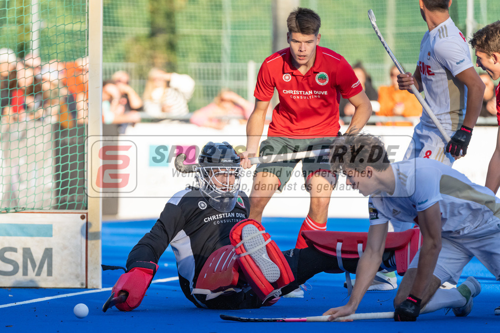 HK_20221008_100580 | 1. Bundesliga Herren Crefelder HTC - Rot-Weiss Köln am 8.10.2022 Crefelder HTC, Krefeld , Joshua Onyekwue Nnaji Torwart ( Crefelder HTC #29 )