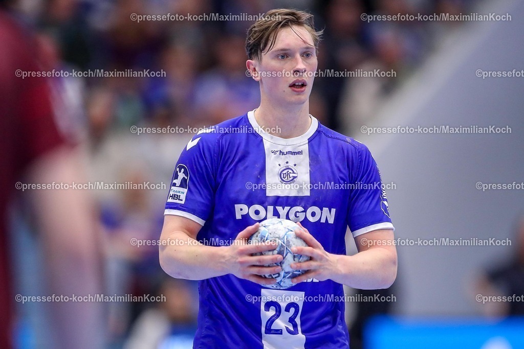 Gum25042501078 | 25.04.2025, Handball, HBL, VfL Gummersbach - 1. VfL Potsdam, Schwalbe-Arena: Ole Pregler (GUM #23) 