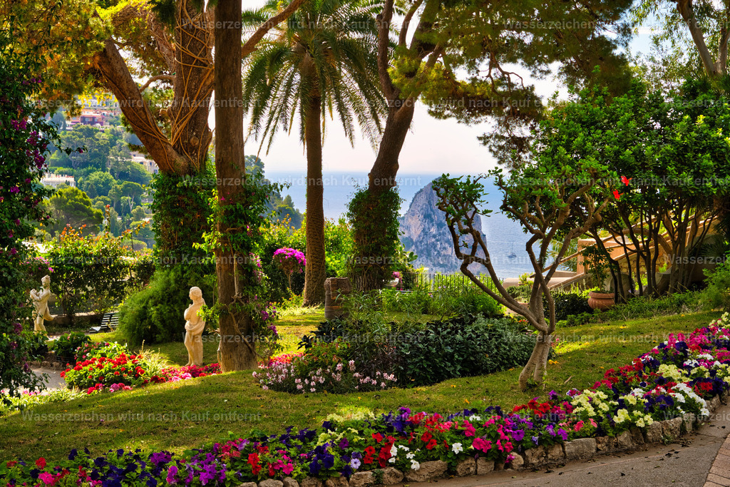 Capri - Die Gärten des Augusto | Capri ist eine traumhafte Insel im Golf von Neapel, bekannt für türkisblaues Meer, beeindruckende Felsklippen, mediterrane Landschaften und die berühmten Faraglioni. - Realisiert mit Pictrs.com