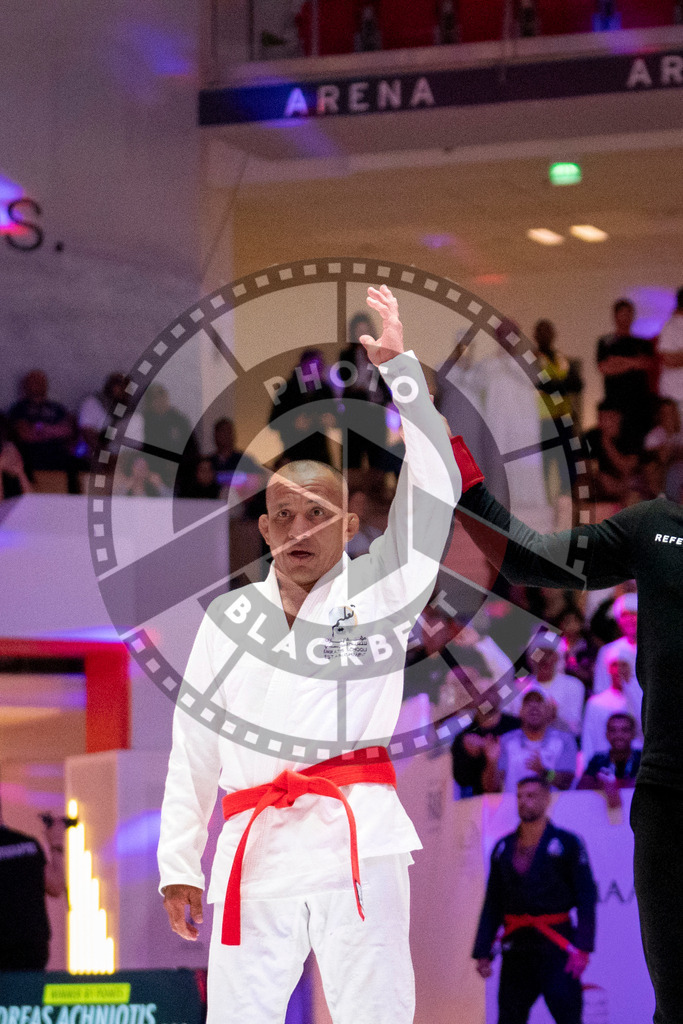 20231107PBB4693 | Fighters compete during the AJP World Master Championship in the Mubadala Arena in Abu Dhabi, Arab United Emirates, on November 7, 2023.