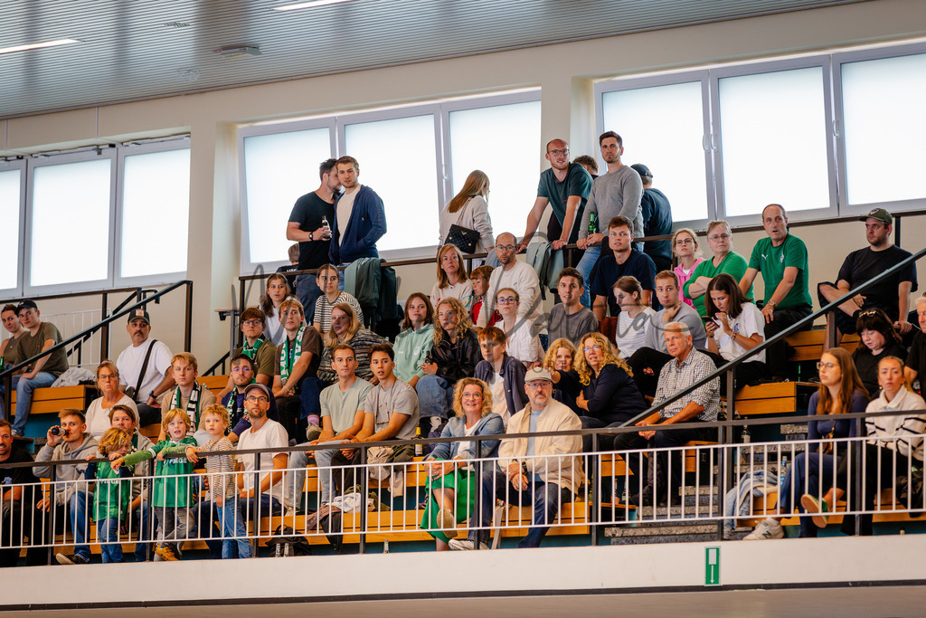 Futsal-Bundesliga, Saison 2025/2026, 2. Spieltag: SC Preußen Münster - FC Liria Futsal Berlin | Futsal-Bundesliga, Saison 2025/2026, 2. Spieltag, SC Preußen Münster empfängt FC Liria Berlin in der Universitäts-Sporthalle in Münster. Foto: sportfotografie.ms | Markus Paletta - Realisiert mit Pictrs.com