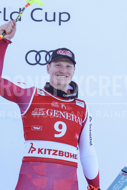 Audi FIS Ski World Cup: Men’s Slalom – Hahnenkamm Race, Kitzbuehel | Kitzbuehel, Austria, 25.Jan.26 - Alpine Skiing - FIS World Cup, Hahnenkamm Race, Slalom, men. The image shows BABINSKY Stefan (AUT, Head) third place.