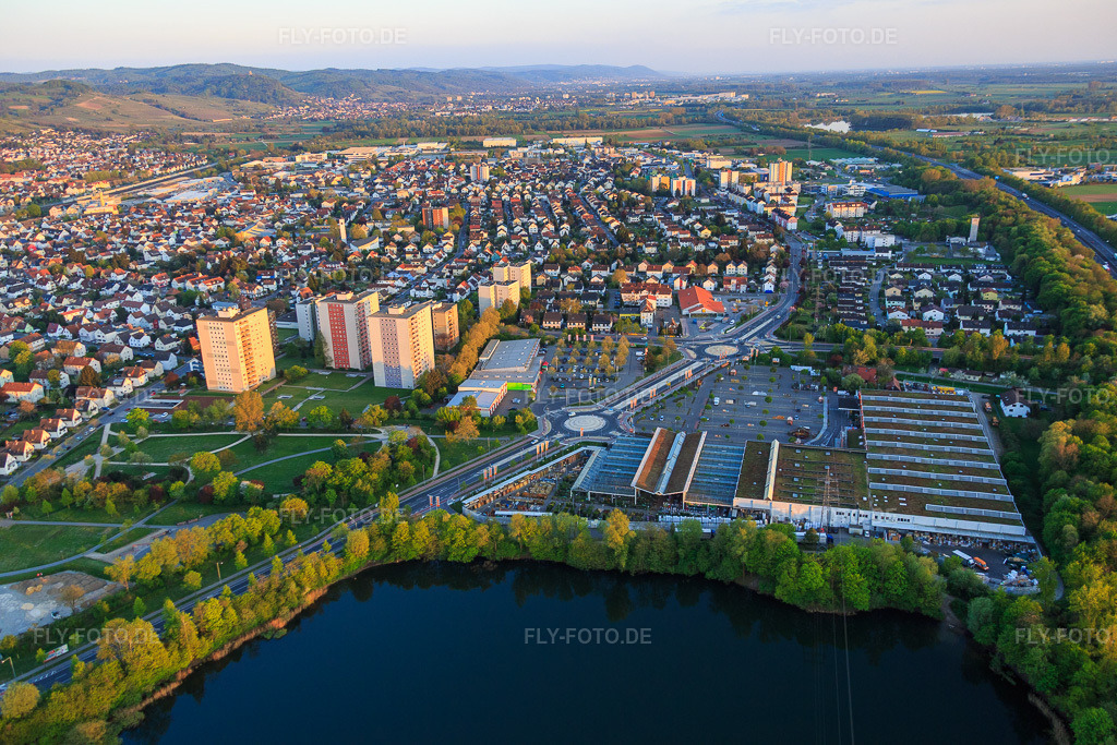 Luftbild: OBI Gartencenter Bensheim II am Berliner Ring in Bensheim im Bundesland Hessen in Deutschland. Foto: IMG_077883.jpg vom 23.04.2015 durch Werner Riehm/FLY-FOTO.deWWW.OBI.DE