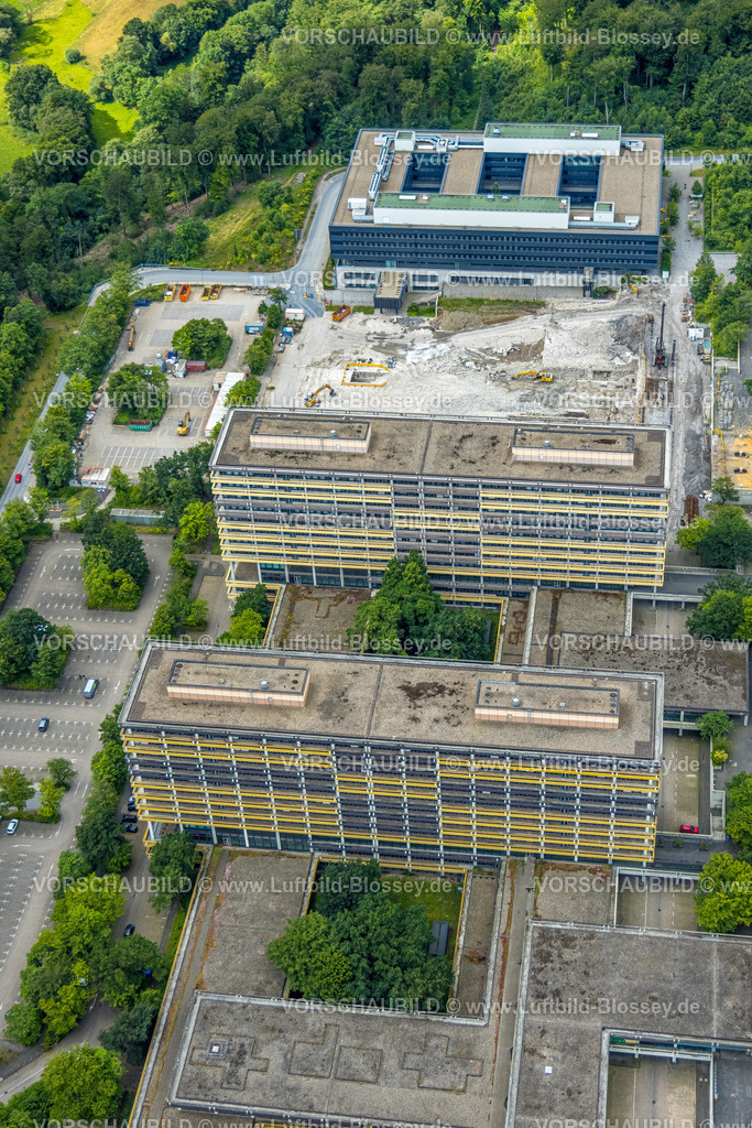 Bochum240700866 | Luftbild, RUB Ruhr-Universität Bochum, Baustelle neben der Fakultät für Wirtschaftswissenschaften, zwischen G-Südstraße und G-Nordstraße, Querenburg, Bochum, Ruhrgebiet, Nordrhein-Westfalen, Deutschland