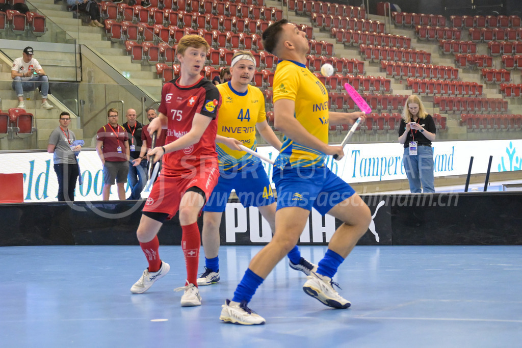 Men's 3v3 WFC 2025 - Championship Final - Switzerland v Ukraine | Aaron Abbühl, (#75, Switzerland), OLEKSANDR NIKULIN, (#44, Ukraine) and ANDRII SEMENIUK, (#10, Ukraine), during Men's 3v3 WFC 2025 - Championship Final, Switzerland: 03.05.2025, Winterthur, AXA ArenaEvent page: <a href="https://www.u19wfc2025.ch/">www.u19wfc2025.ch</a>Credit: Markus Aeschimann, <a href="https://markus-aeschimann.ch">markus-aeschimann.ch</a>Instagram: <a href="https://instagram.com/sportfotografie.aeschimann">@sportfotografie.aeschimann</a> - Realisiert mit Pictrs.com