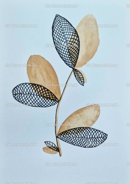 The ArtCreator-90514 | Kunstdruck von handgemalter Postkarte. | Art print from hand painted postcard. - Realisiert mit Pictrs.com