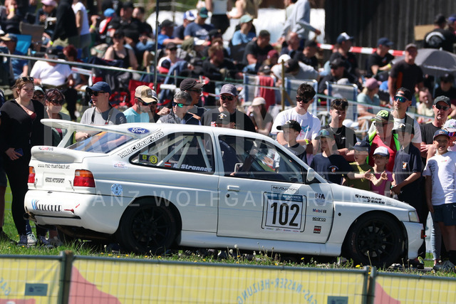 FIA European Hill Climb Championship – Rechberg 2026 | FIA European Hill Climb Championship at Rechberg, held from 24 to 26 April 2026 near Tulwitz, Styria, Austria. The image shows Karlheinz STRANNER (AUT) Ford Escort Cosworth.