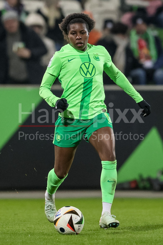 Fussball, Google Pixel Frauen-Bundesliga, VfL Wolfsburg - FC Carl Zeiss Jena | v.li.: Lineth Beerensteyn (VfL Wolfsburg, 9) am Ball, Freisteller, Einzelbild, Ganzkörper, Aktion, Action, Spielszene, DIE DFB-RICHTLINIEN UNTERSAGEN JEGLICHE NUTZUNG VON FOTOS ALS SEQUENZBILDER UND/ODER VIDEOÄHNLICHE FOTOSTRECKEN. DFB REGULATIONS PROHIBIT ANY USE OF PHOTOGRAPHS AS IMAGE SEQUENCES AND/OR QUASI-VIDEO.