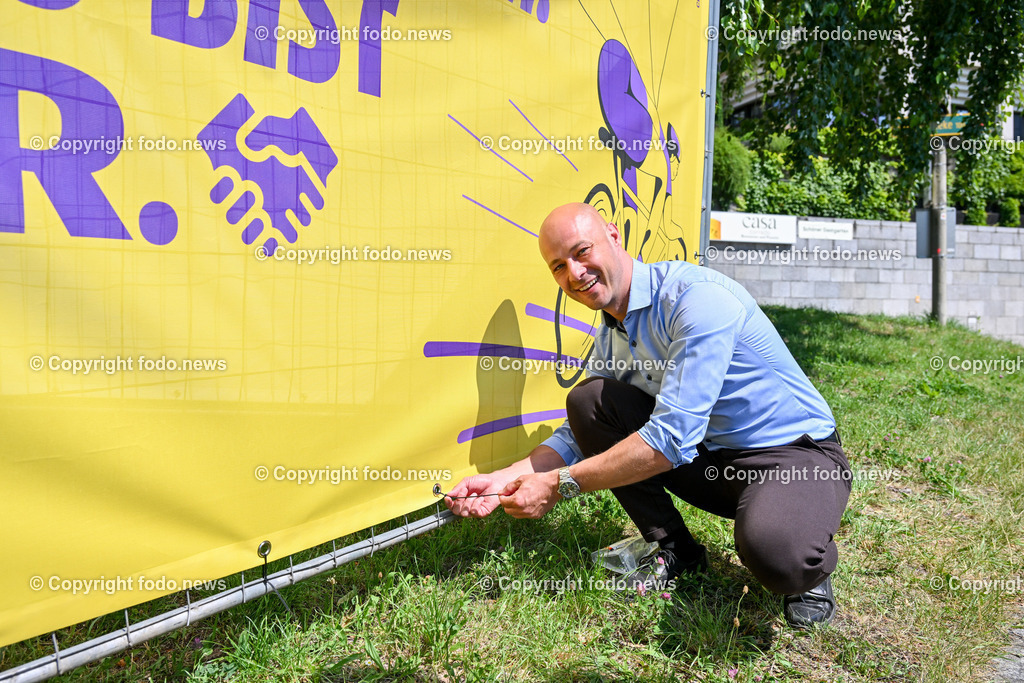 Pressekonferenz_ Urfair-Fairnesszone in Alt-Urfahr_ 14.06.2023-20 | 14.06.2023, Linz-Urfahr, AUT, Pressekonferenz, Urfair-Fairnesszone in Alt-Urfahr, im Bild Martin Hajart (VP, Vize-Bgm. der Stadt Linz)