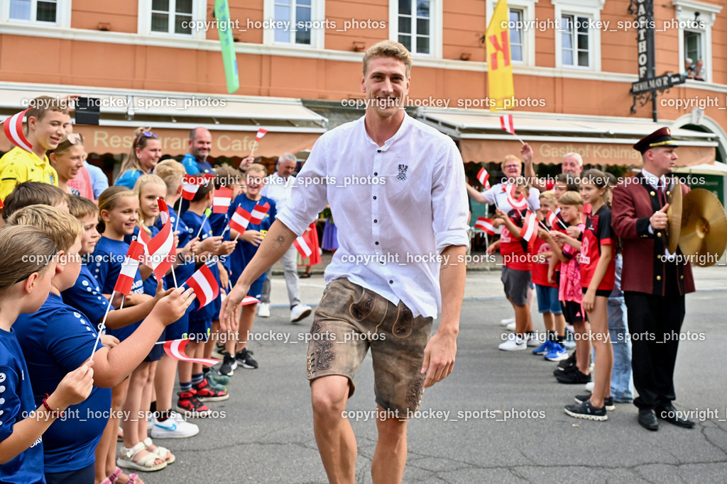 Empfang Heiko Gigler in Gmünd | Empfang Heiko Gigler in Gmünd, Empfang Heiko Gigler in Gmünd am 14.08.2024 in Gmünd (Hauptplatz Gmünd), Austria, (Photo by Bernd Stefan)