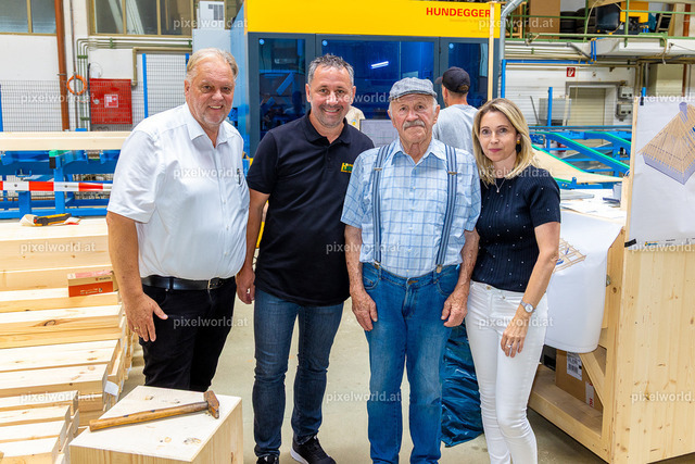 Maschinenpräsentation bei Holzbau Bretis