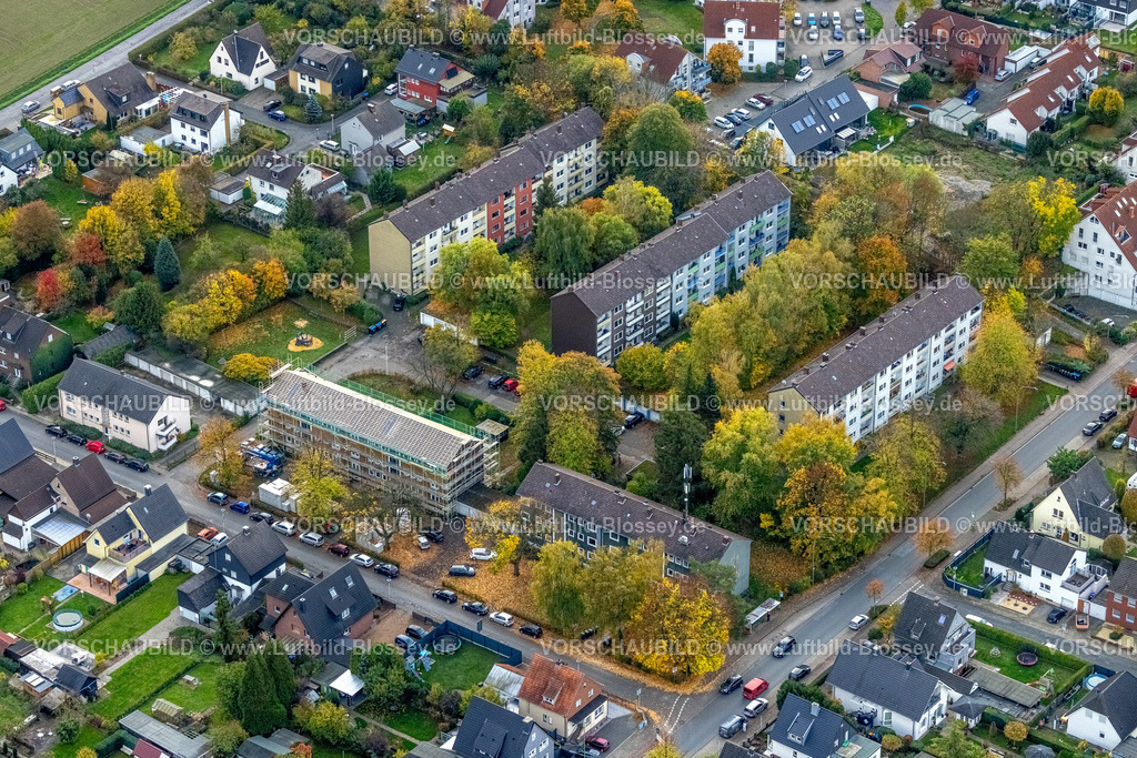 Hamm221011998 | Luftbild, Wohnsiedlung Ottostraße, Pelkum, Hamm, Ruhrgebiet, Nordrhein-Westfalen, Deutschland