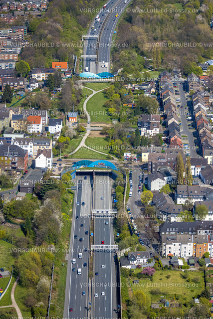 Gelsenkirchen220402843 | Luftbild, Einhausung Erle, Tunnel Gelsenkirchen-Erle der Autobahn A2, Erle, Gelsenkirchen, Ruhrgebiet, Nordrhein-Westfalen, Deutschland