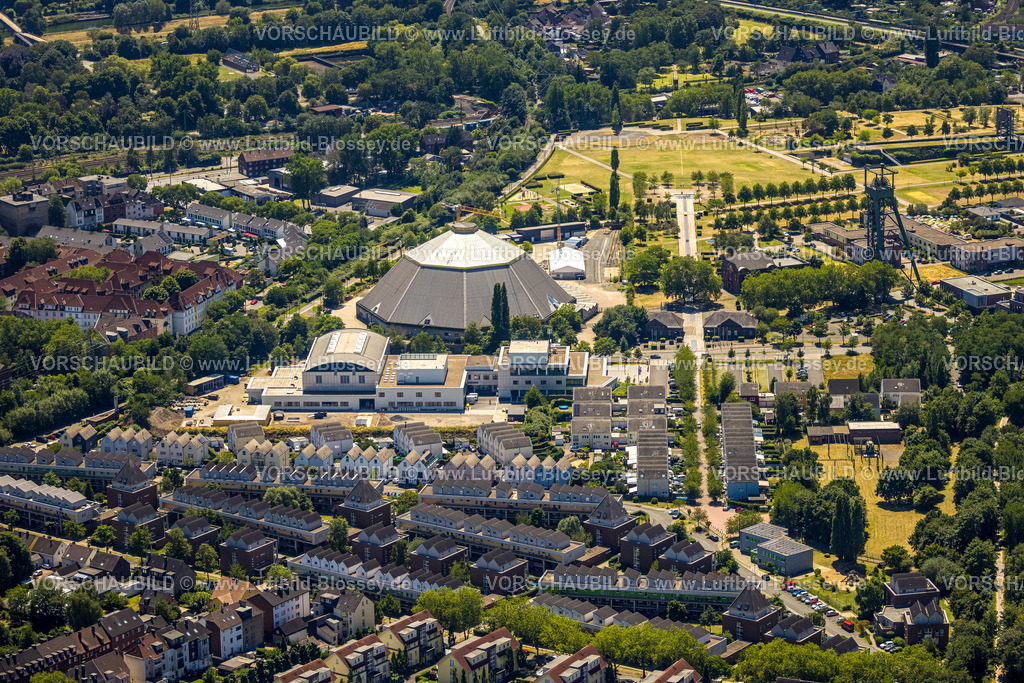 Oberhausen230705602 | Luftbild, Gartendom im OLGA Park, Borbeck, Oberhausen, Ruhrgebiet, Nordrhein-Westfalen, Deutschland