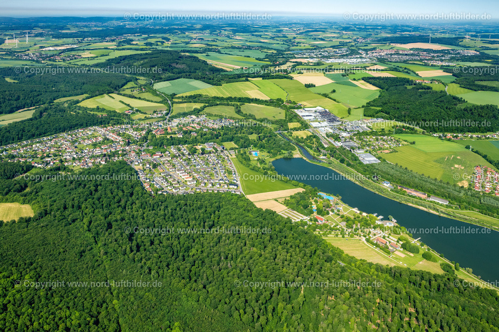 Schieder_Schieder_See_ELS_4469050623 | SCHIEDER-SCHWALENBERG 05.06.2023 Staubecken und Uferbereiche am Stausee Schieder-See in Schieder-Schwalenberg im Bundesland Nordrhein-Westfalen, Deutschland. // Impoundment and shore areas at the lake Schieder-See in Schieder-Schwalenberg in the state North Rhine-Westphalia, Germany. Foto: Martin Elsen