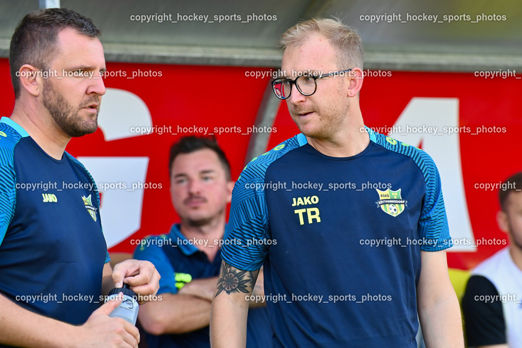 ATUS Ferlach vs. ASKÖ Köttmannsdorf 2.9.2023 | Assistentcoach ASKÖ Köttmannsdorf Martin Oblak, Headcoach ASKÖ Köttmannsdorf Markus Uran