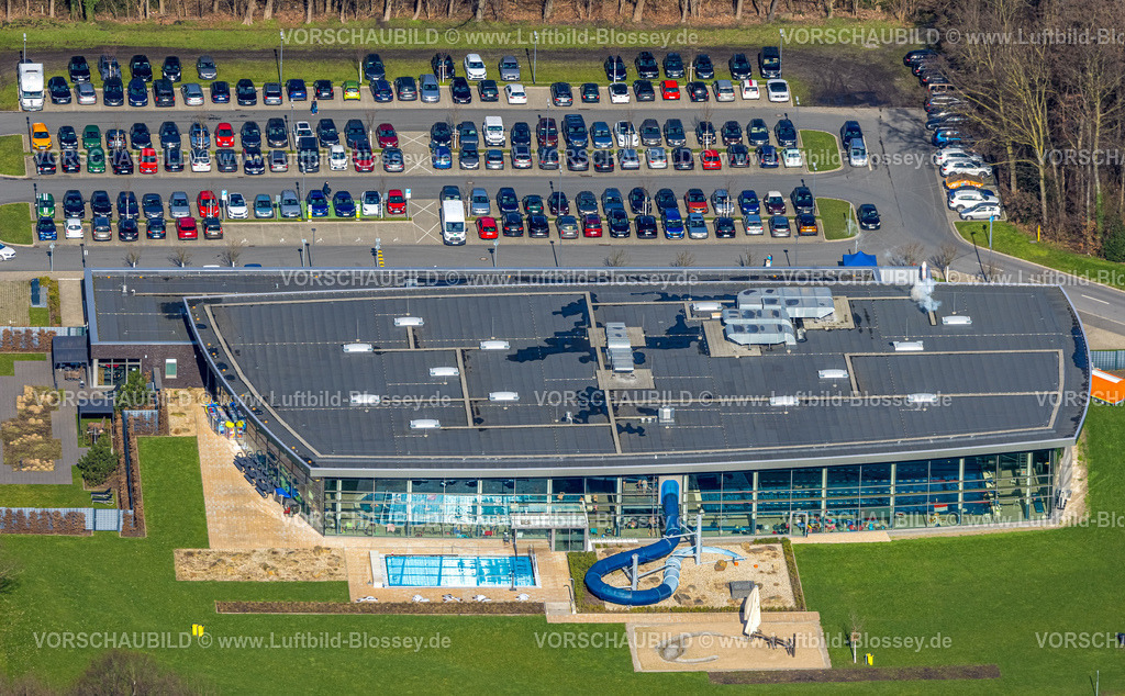 Herne230211822 | Luftbild, Wananas Sportbad und Freizeitbad, Baukau-West, Herne, Ruhrgebiet, Nordrhein-Westfalen, Deutschland