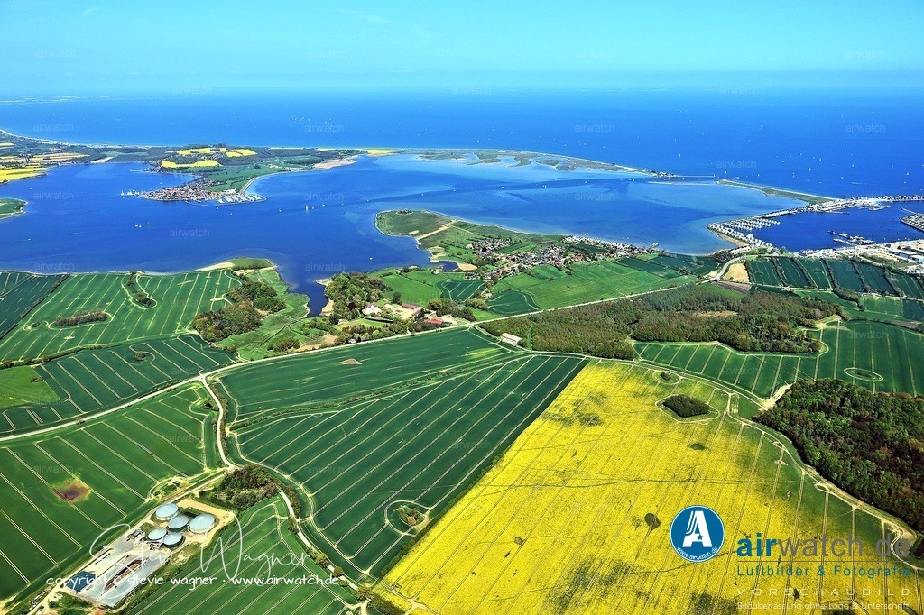Luftbilder Ostseefjord Schlei, Maasholm, Port Olpenitz, Schleimünde | Entdecken Sie atemberaubende Luftbilder und Fotografien auf airwatch.de - Tauchen Sie ein in eine Welt voller faszinierender Aufnahmen aus der Vogelperspektive.