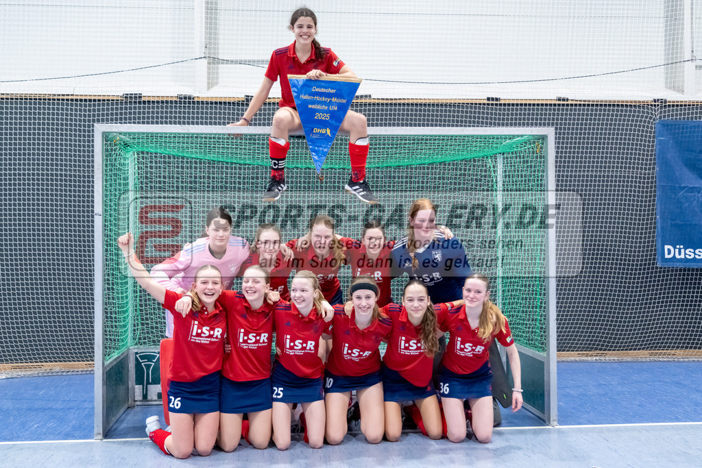 HK_20250223_103370 | Deutsche Meisterschaft wU14 Finale und Ehrungen am 23.2.2025 Düsseldorfer HC, Düsseldorf