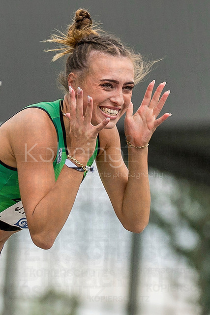 Deutsche Leichtathletik-Meisterschaften; Bochum-Wattenscheid, 26.07.2026 | Joana Herrmann (SV Teuto Riesenbeck), Hochsprung ; Deutsche Leichtathletik-Meisterschaften am 26.07.2026 im Lorheide-Stadion, Bochum-Wattenscheid (Nordrhein-Westfalen).