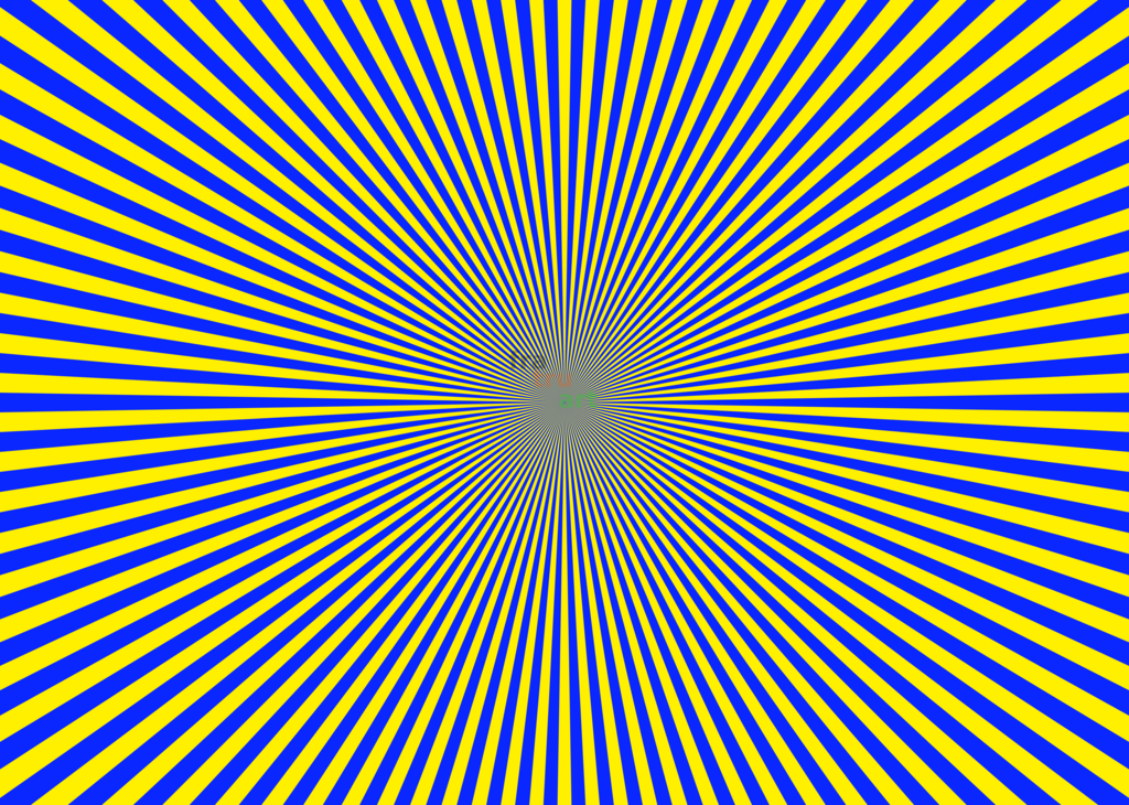 kleeblatt Blau Gelb | Grafik - Realisiert mit Pictrs.com