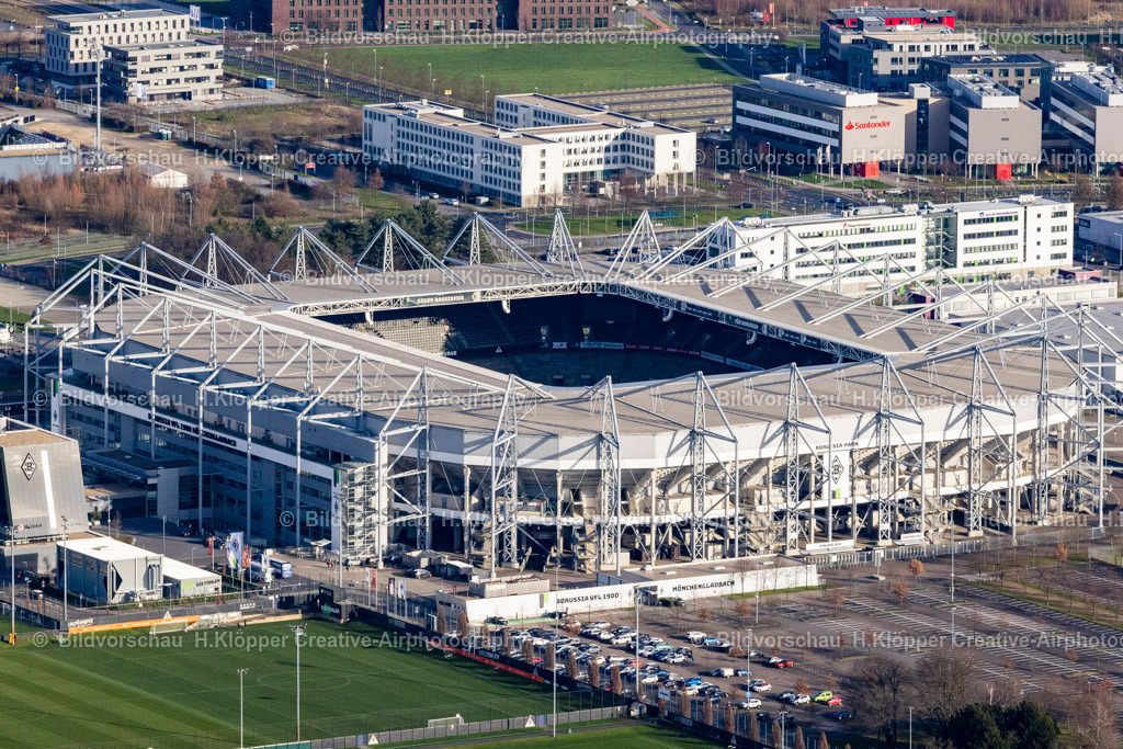 Borussia Mönchengladbach Stadion-0044 | Luftbildfotografie und Luftbildfotograf Hermann Klöpper - Realisiert mit Pictrs.com