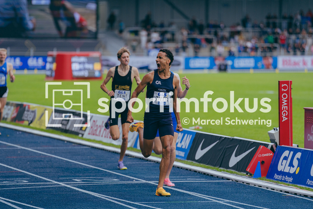 Deutsche Meisterschaften der Frauen und Männer 2026 | Florian Zittel, Cologne Athletics, 1500-Meter-Lauf, Finale, Deutsche Meisterschaften der Frauen und Männer 2026, Lohrheidestadion Bochum-Wattenscheid, 26.07.2026. Foto: Marcel Schwering / sportimfokus - Realisiert mit Pictrs.com
