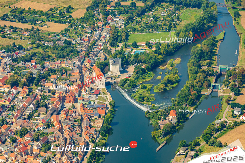 Luftaufnahme Saale Alsleben - Die Luftaufnahme wurde 2025 vom UL-Flugzeug heraus erstellt ( ohne Drohne ) - Hochauflösende Luftaufnahme - für professionelle Ausdrucke geeignet. Die Geschenkidee !Mit Lizenz und Bildrechte bestellbar