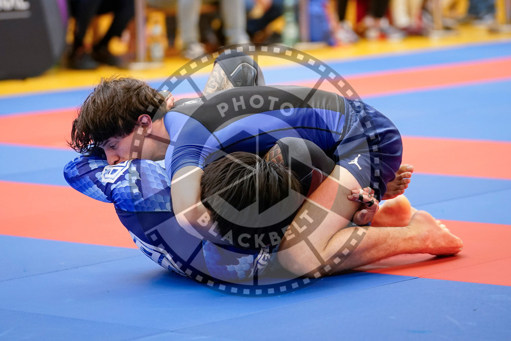 20240203PBB08620 | Fighters compete during the Brazilian Jiu-Jitsu Championship of the AJP Tour in Maintal by Frankfurt am Main, Germany, on February 2, 2024.