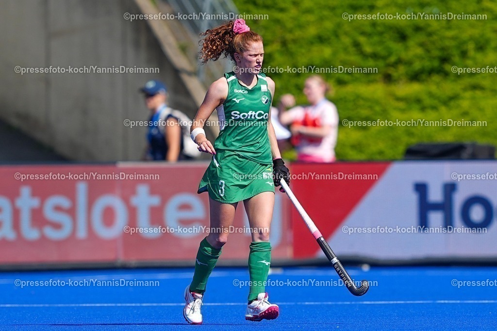 xydrx09082503010 | 09.08.2025, xydrx, Frauen EuroHockey Championship 2025, Gruppenphase, Gruppe a, Niederlande - Irland, Sparkassenpark Mönchengladbach: Sarah Mcauley (IRL #3)