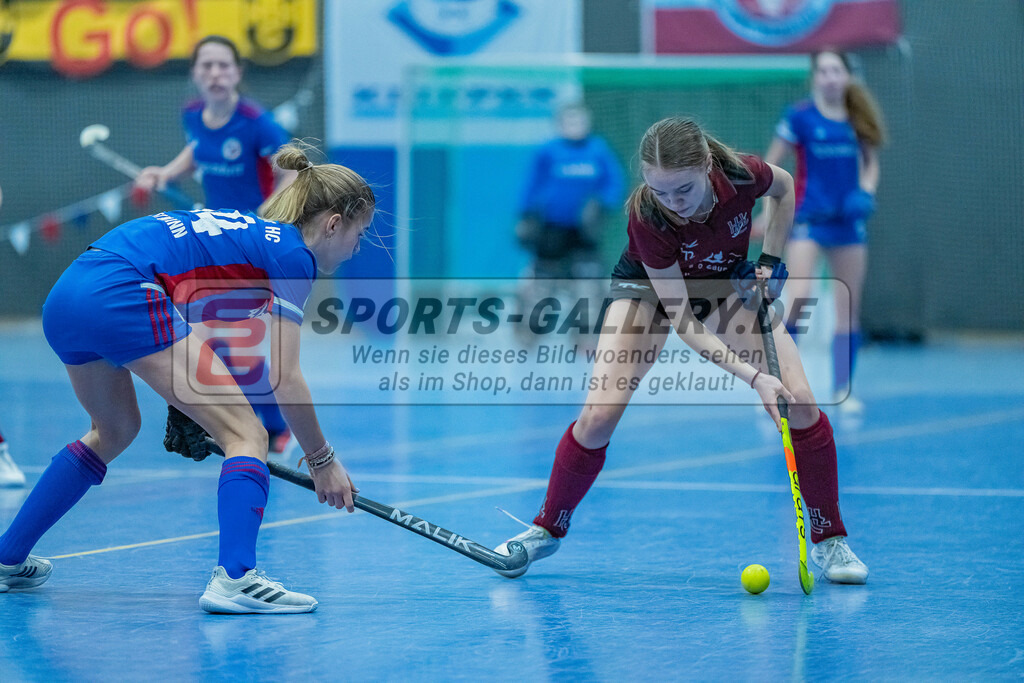 HK_20240303_109031 | Spiel um Platz 7 Deutsche Meisterschaft WU16 am 3.3.2024 Halle DHC, Düsseldorf ,
