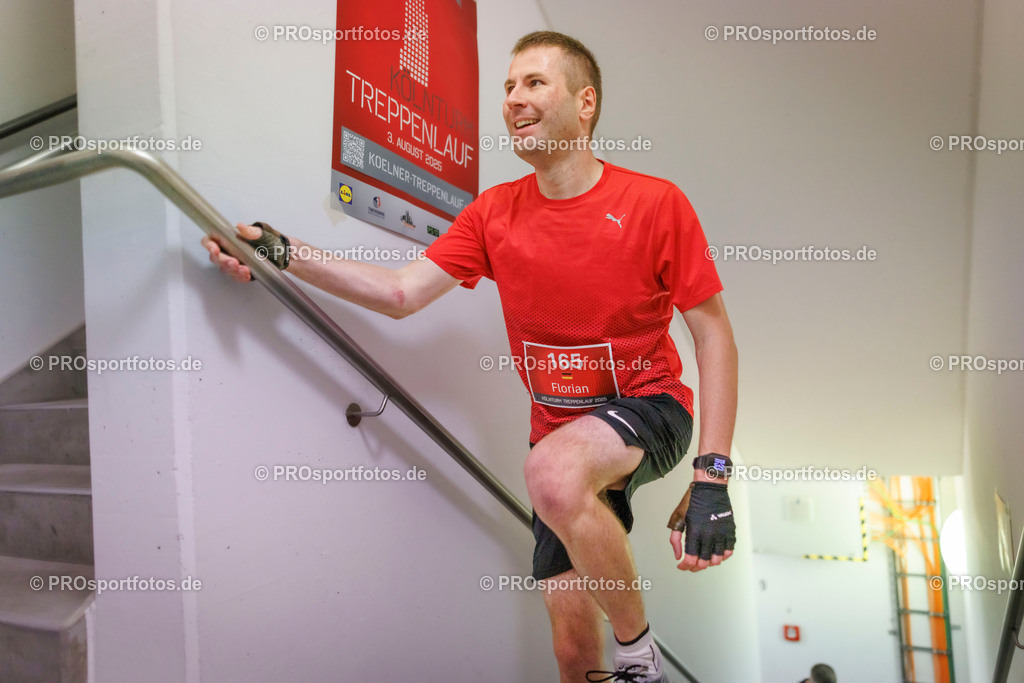 KölnTurm Treppenlauf; Köln, 03.08.2025 | Impressionen vom KölnTurm Treppenlauf am 03.08.2025 in Köln (Nordrhein-Westfalen). 