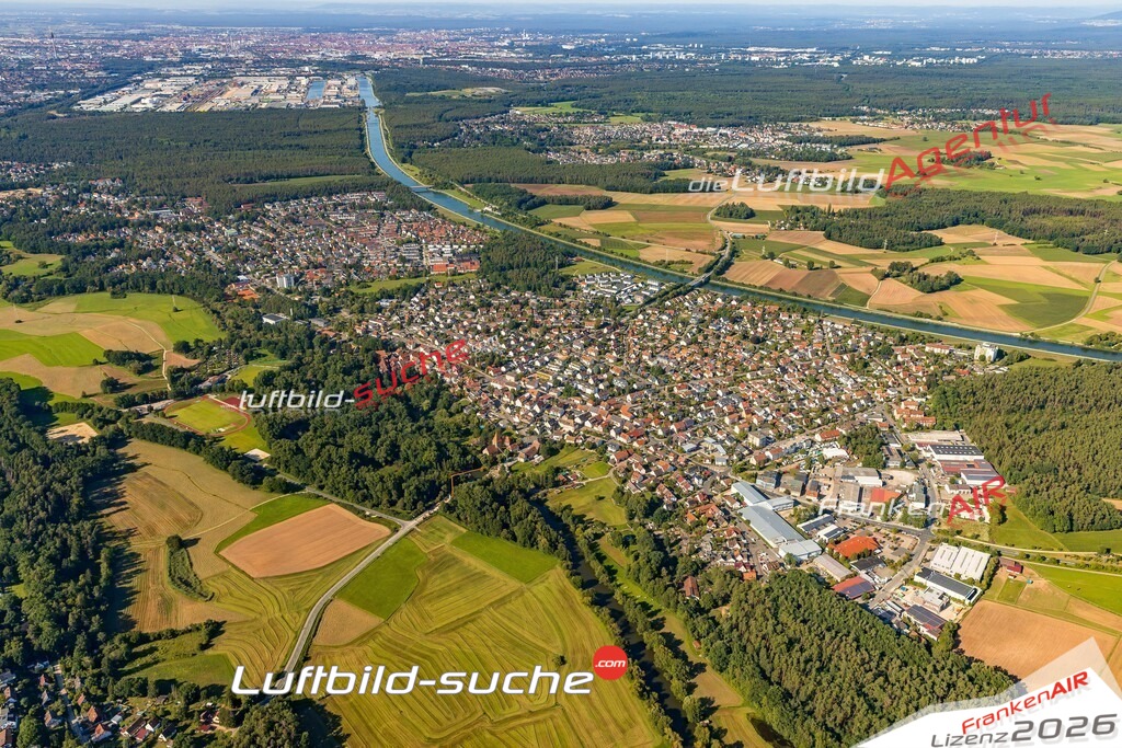 Katzwang Nürnberg Bild- Das Luftbild wurde 2025 vom UL-Flugzeug heraus erstellt ( keine Drohne ) - Hochauflösende Luftaufnahme -Nicht vergleichbar mit Google Maps oder Satelittenbilder- Die Geschenkidee !Mit Lizenz und Bildrechte bestellbar