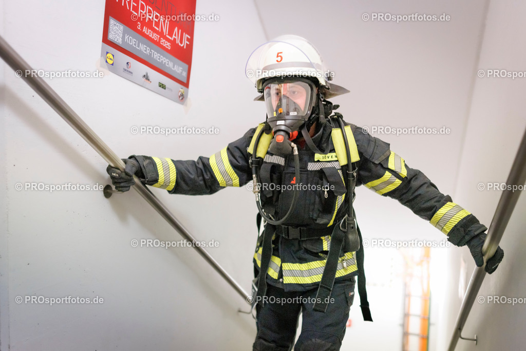 KölnTurm Treppenlauf; Köln, 03.08.2025 | Impressionen vom KölnTurm Treppenlauf am 03.08.2025 in Köln (Nordrhein-Westfalen). 